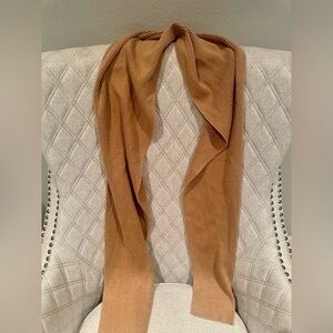 Gold Sparkle Ribbed Scarf